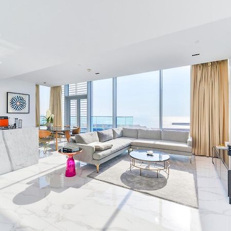 Luxe 3 Bedroom Oceanfront Apartment In The Heart Of Bluewaters Island Dubai Luaran gambar