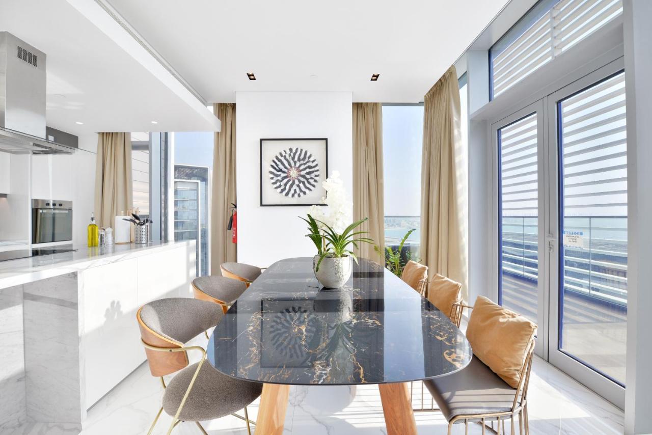 Luxe 3 Bedroom Oceanfront Apartment In The Heart Of Bluewaters Island Dubai Luaran gambar