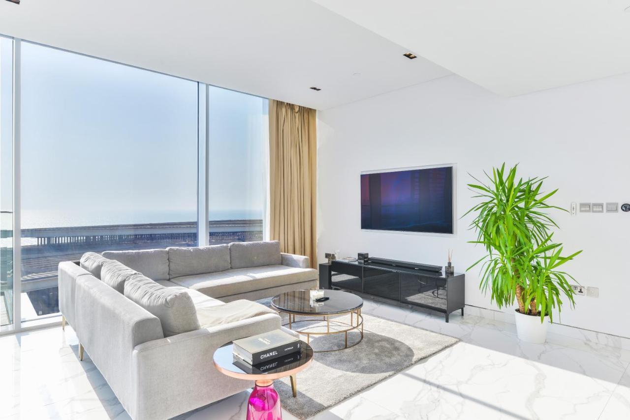 Luxe 3 Bedroom Oceanfront Apartment In The Heart Of Bluewaters Island Dubai Luaran gambar